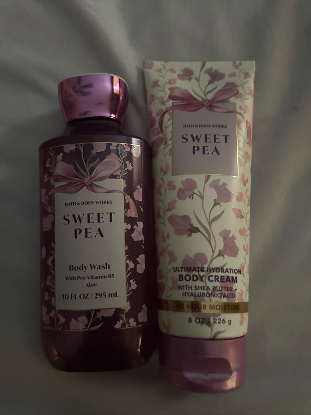 Bath & Body Works Sweet Pea Body Wash & Body Cream Set - Pink- NWT💖